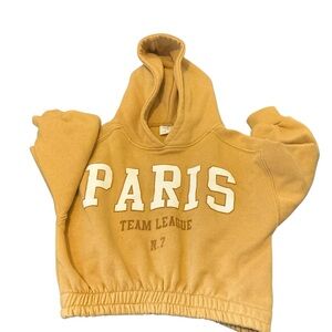 Zara Kids Hoodie in Warm Yellow with Paris Print